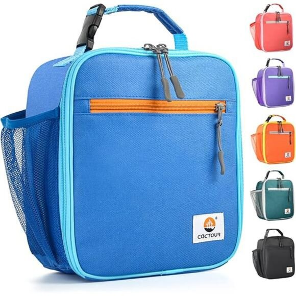Kids insulated lunch box soft cooler bag reusable waterproof school lunch tote - Picture 7 of 7
